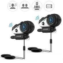 Английская версия 2 шт./лот Vimoto V6 мотоциклетные Шлемы-гарнитуры Bluetooth стерео наушники многоточечного соединения BT переговорные