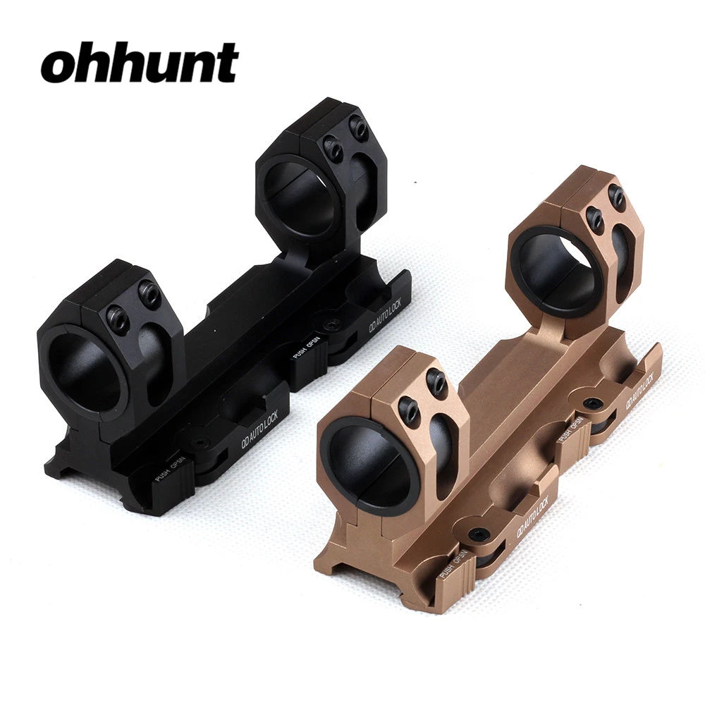 Ohhunt Rock твердый Охотничий Тактический прицел 25 4 мм 30 Вивер Пикатинни кольца QD