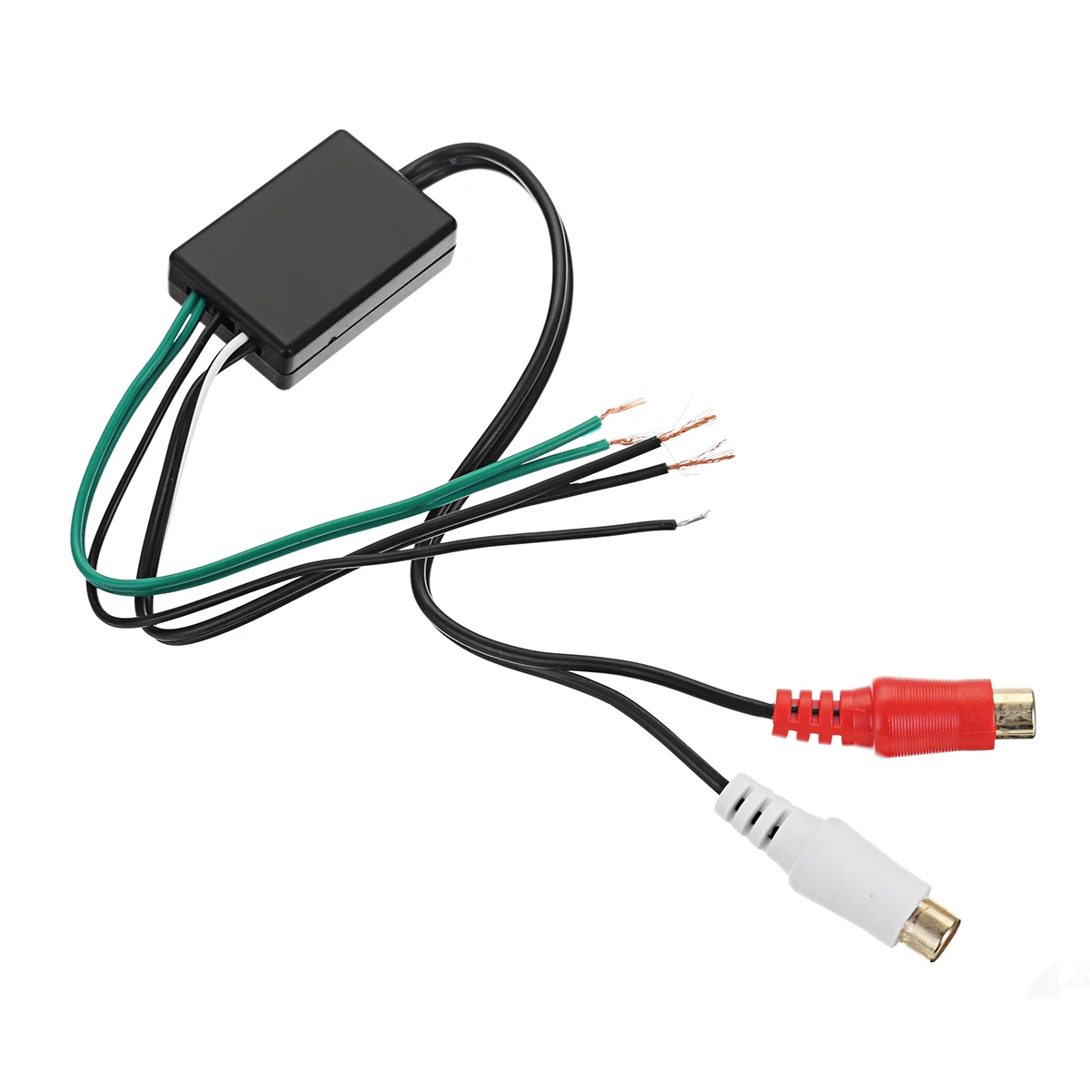 12 В автомобильный аудиокабель 2 RCA конвертер универсальный домашний динамик Выход на RCA линейный уровень адаптер