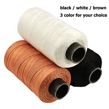 Швейные нитки 985ft 300M прочные нейлоновые кожаные швейные нитки для ремонта обуви черного/белого/коричневого цвета