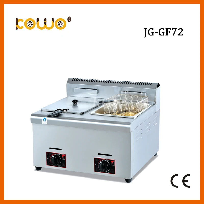 Высокопроизводительная машина для тяжелых условий эксплуатации Коммерческая газа фритюр (2-бак и 2-корзина)