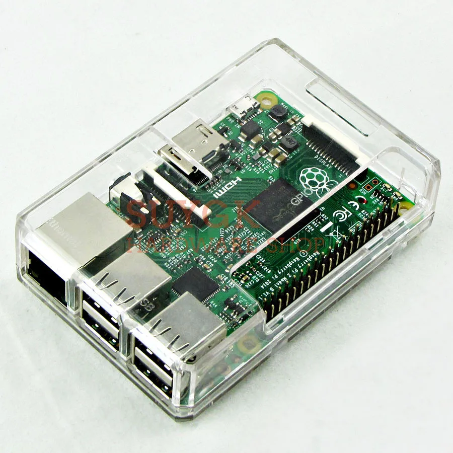 Transparent Raspberry PI 3 Модель B+ plus прозрачный зеленый чехол Корпус коробки для Raspberry PI 2, PI3 Модель B, PI 3B - Цвет: Transparent