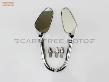 

Chrome Motorcycle Mirror Moto Rearview Mirrors Case for Harley Dyna Softail Sportster Touring XL883 XL1200 XL 883 1200