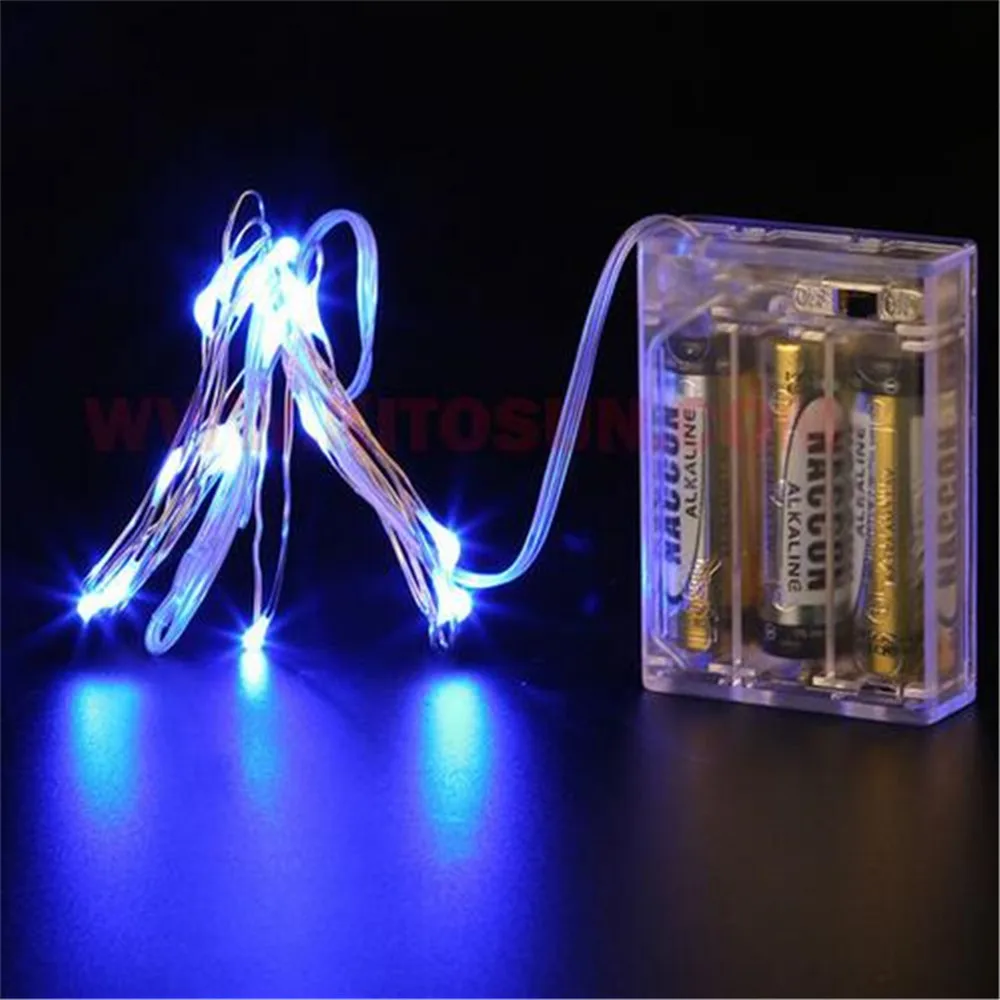 10 шт./лот лучший продавец 2 м/20 Lights 3AA Батарея Электрический вечерние Тип изделия светодиодный китайские фонарики, веревка для Новогоднее украшение