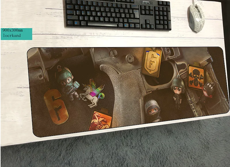 Rainbow Six Siege коврик для мыши 900x300x3 мм коврик для мыши notbook компьютерный коврик для мыши модный игровой коврик для мыши геймерская клавиатура Коврик для мыши