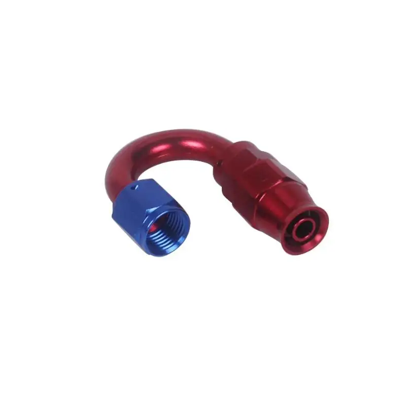 VODOOL-6 AN6 90 180 градусов поворотный герметичный топливный масло плетеный шланг ptfe место разъем адаптера Алюминий для тефлона Нефть Топливопровод - Цвет: 180 Degree