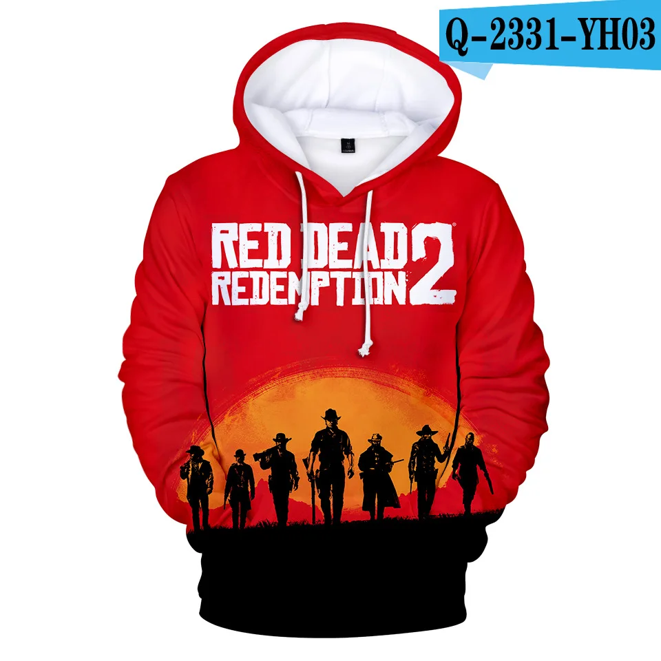 RED DEAD REDEMPTION 2 3D осенние женские/мужские толстовки аниме Hooides толстовки вентиляторы горячая распродажа мужские классные толстовки с принтом