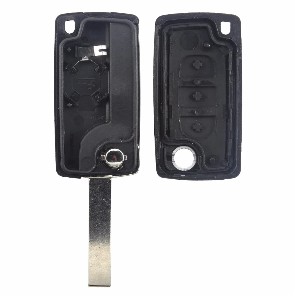 Jingyuqin 10 шт. CE0536 3 BTN складной пульт дистанционного ключа для CITROEN C2 C5 C6 GRAND XSARA PICASSO peugeot 407 407 307 308 607