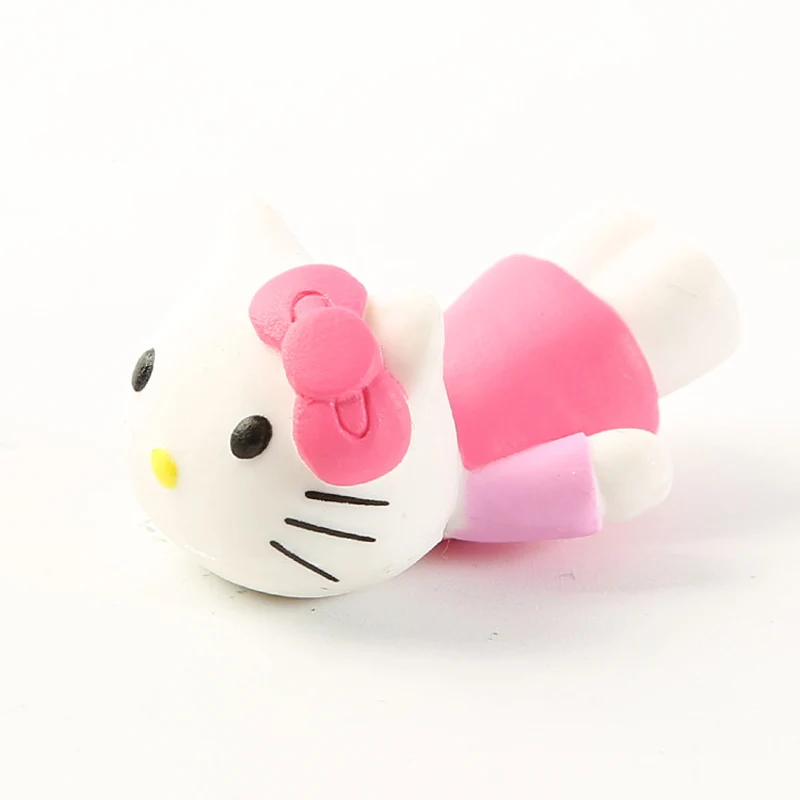 Pink KT Кабель животных кабель протектор друзья укус мультфильм Ститч одна деталь обезьяна Д. Луффи Чоппер Dragon Ball Сон Гоку Frieza кабель игрушки - Цвет: Pink KT