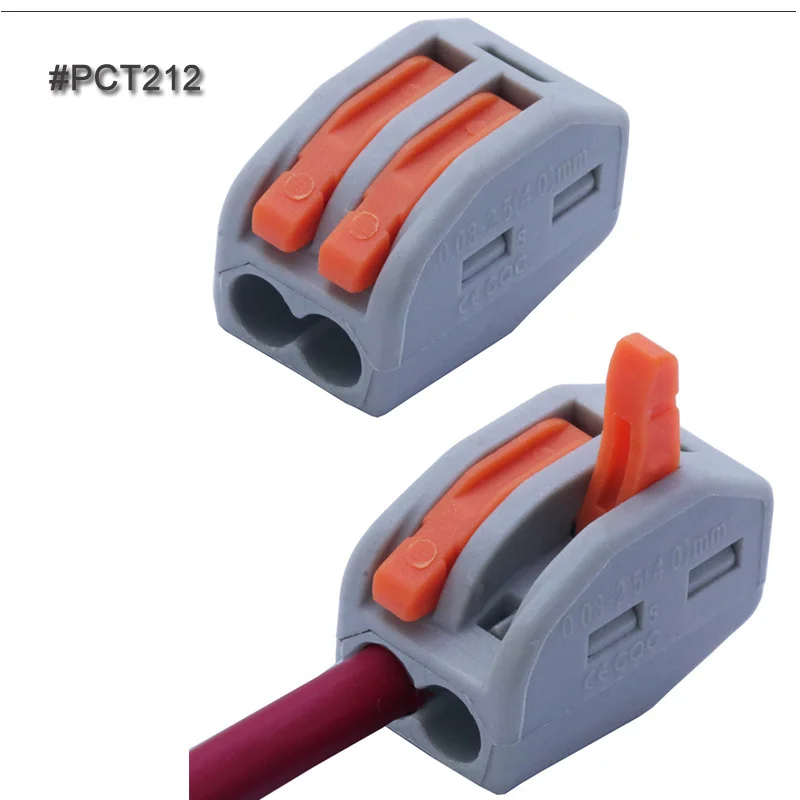 Mini Fast Wire Connectors Universal Compact Wiring Connector Push-in Terminal Block Splice Terminal Cable Splitter