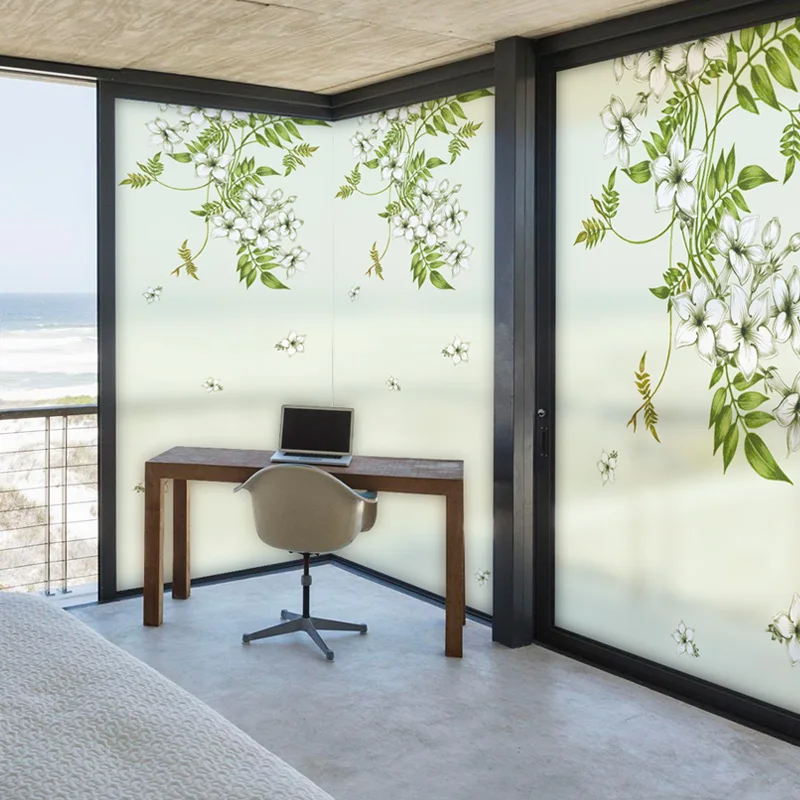 Free Custom Static Cling Window Film Frosted Opaque Privacy Stained