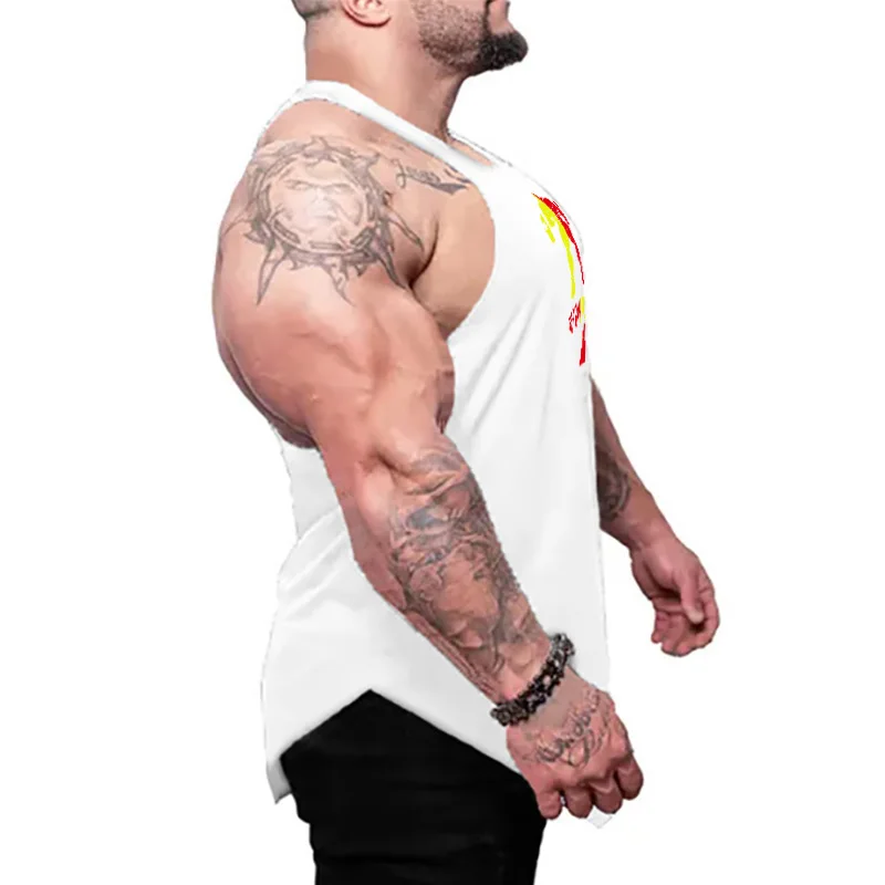 Muscleguys дизайн мужские тренажерные залы без рукавов рубашка для бодибилдинга спортивные мужские майки летняя одежда для фитнеса повседневная майка