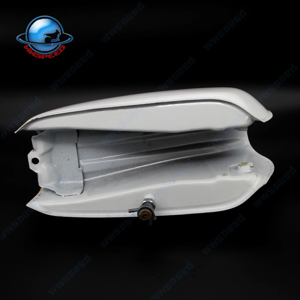 Бензобак гоночного мотоцикла 9л GN белый винтажный топливный бак Ретро Бензобак для HONDA Для SUZUKI бензин CT70
