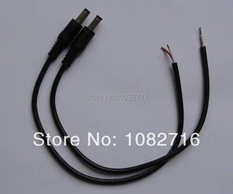 20 шт. 22AWG DC разъем прямой разъем одной головы кабель 5.5x2.5 мм мужской удлинитель 29 см безопасности мониторинг линии электропередач
