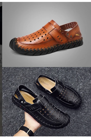Модные мужские сандалии наивысшего качества; Летняя Пляжная повседневная обувь из спилка; Мужская дышащая обувь ручной работы в рыбацком стиле; zapatos hombre