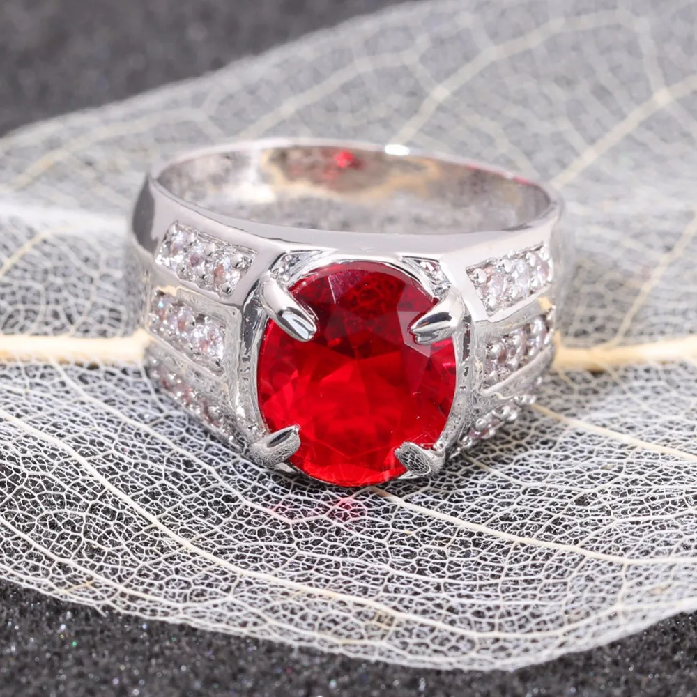 CiNily Multigem Cubic Zirconia Silver Plated Wholesale Hot Sell Jewelry for Women Wedding Party Ring Size 5-7 NJ10904-06