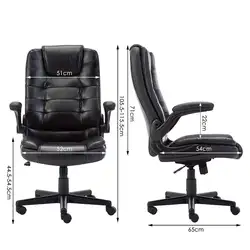 Интимная WM сердце кожаное офисное кресло с складные рукоятки эргономичный вращающийся компьютерное кресло A35