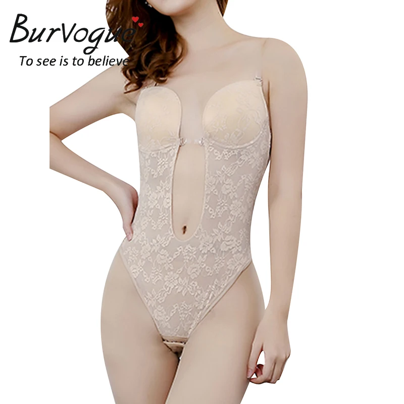 Lace Full Body Shaper Tummy Control Bodysuit Waist Cincher