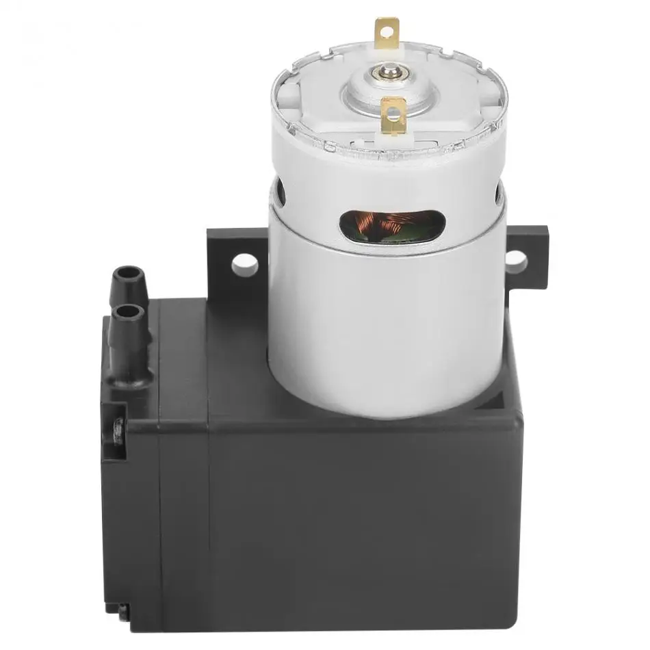 DC12V 12 Вт мини безмасляный вакуумный насос-80KPa потока 10L/мин вакуумный насос s для газовых, и он имеет высокую эффективность бомба