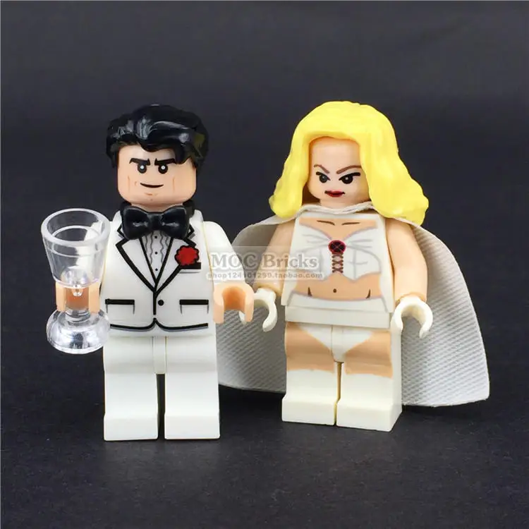 

Wedding Figure Bridegroom Bride Groom Man Building Blocks Bricks Compatible With Lego