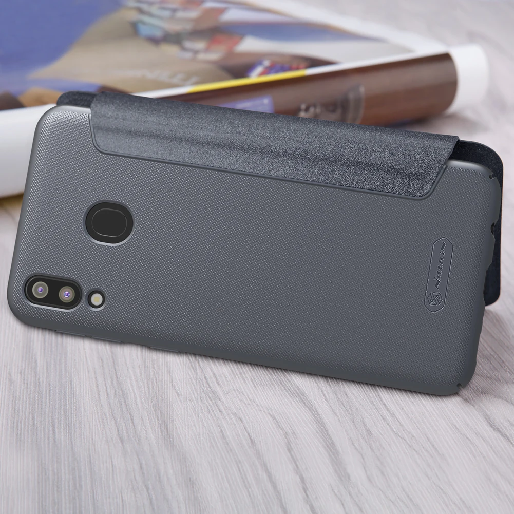 Чехол для samsung Galaxy M20 NILLKIN Sparkle из искусственной кожи чехлы для Xiaomi samsung M20 чехол