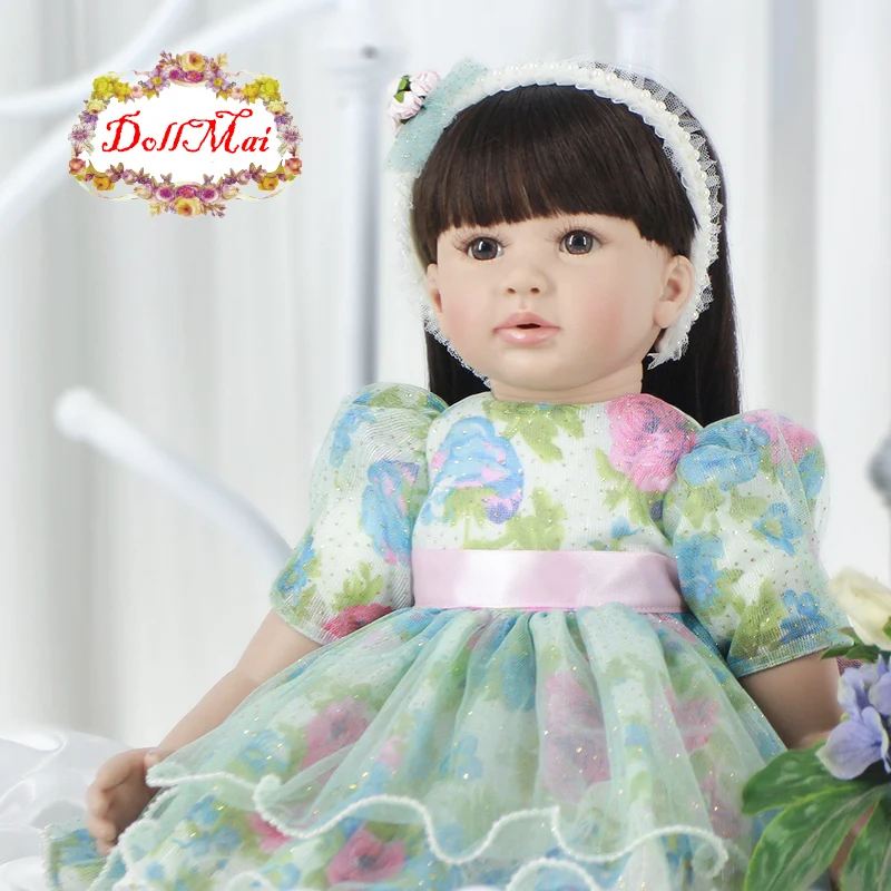 

Handmade reborn girl princess dolls 60cm vinly Silicone reborn baby dolls baby alive bonecas reborn child gift toy dolls