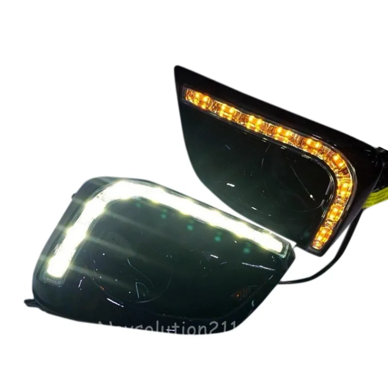 

Car White/Yellow/ LED DRL Daytime Running Light 2pcs/set For Toyota Vios XP150 2014 2015 2016