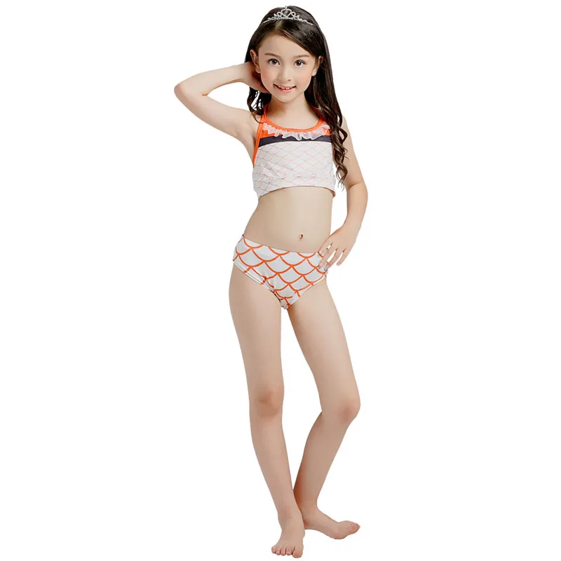 Детский купальный костюм с хвостом русалки для девочек от 3 до 8 лет, бикини, купальный костюм