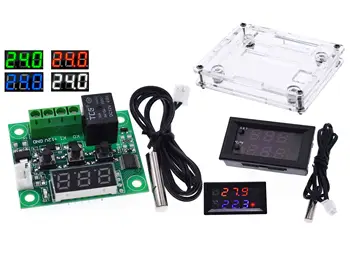 

DC 12V W1209WK W1209 Digital Thermostat Temperature Controller Regulator Thermoregulator Incubator NTC Sensor Meter Case
