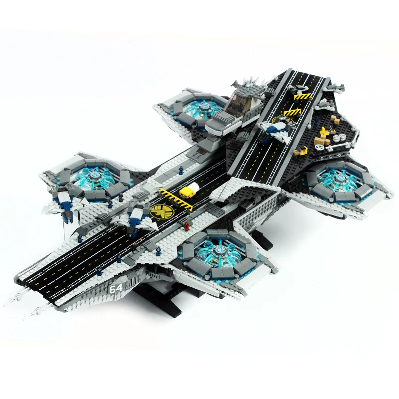 King 87025(07043) Super Heroes The Shield Helicarrier набор моделей строительные детские блоки Совместимые части игрушек 76042 DIY день рождения
