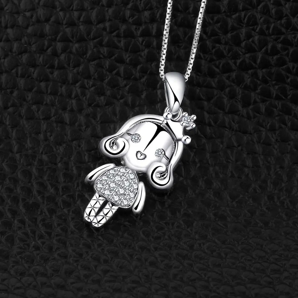 JewelryPalace 925 пробы Серебряный кубический цирконий принцесса девушка 3D кукла подвеска цепь не входит в комплект