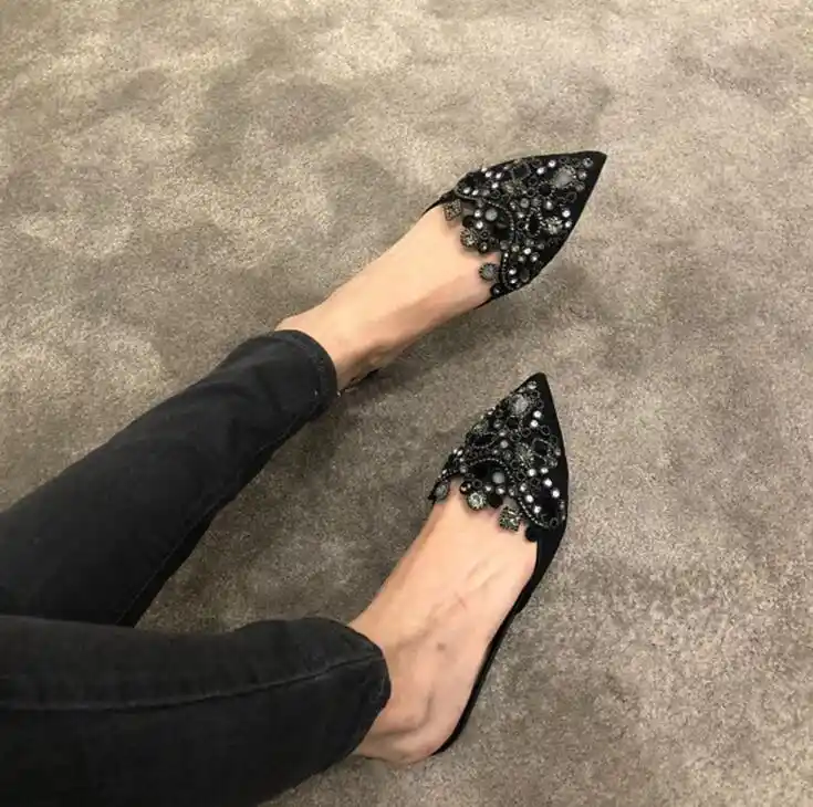 sexy black flats