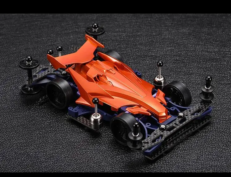 MA шасси MK2 1/32 Tamiya мини 4WD гоночный автомобиль модели с Self Made обновления Запчасти комплект(не собирается - Цвет: orange