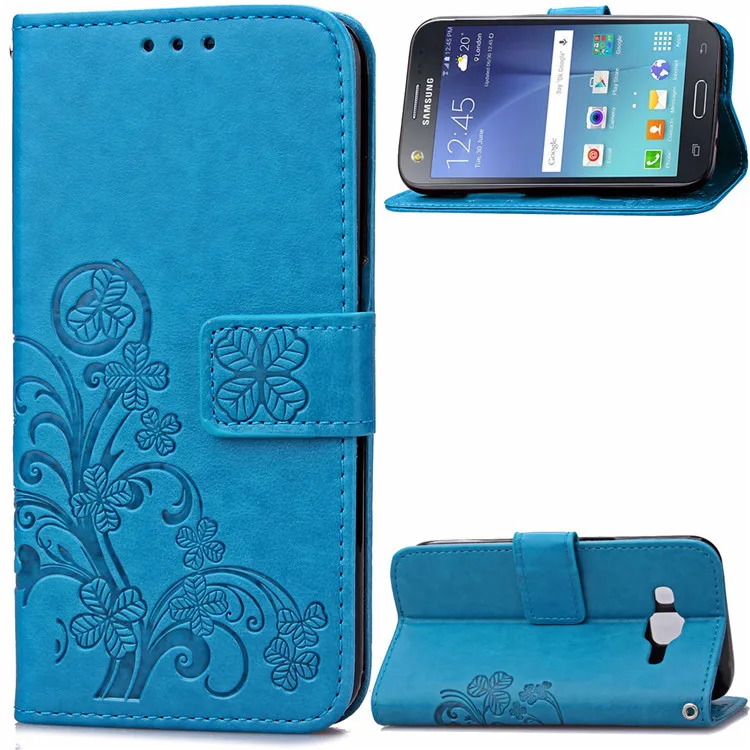 Blue J500 бумажник Стиль из искусственной кожи чехол для samsung Galaxy J5 J500 Coque Чехол-сумочка для телефона с подставкой с откидной крышкой для samsung J5 чехол сумка - Цвет: Blue