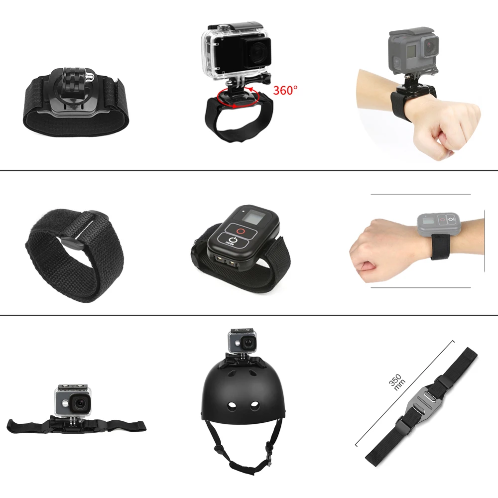 Набор аксессуаров для экшн-камеры GoPro, монопод для Go Pro Hero 7 6 5 Xiaomi Yi 4K SJCAM SJ5000 SJ7 Eken H9 Cam