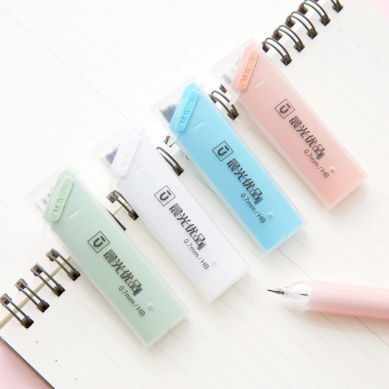 

4pcs/set simple automatic pencil refill Anti-breakage mechanical pencil creative modeling student office school stationery