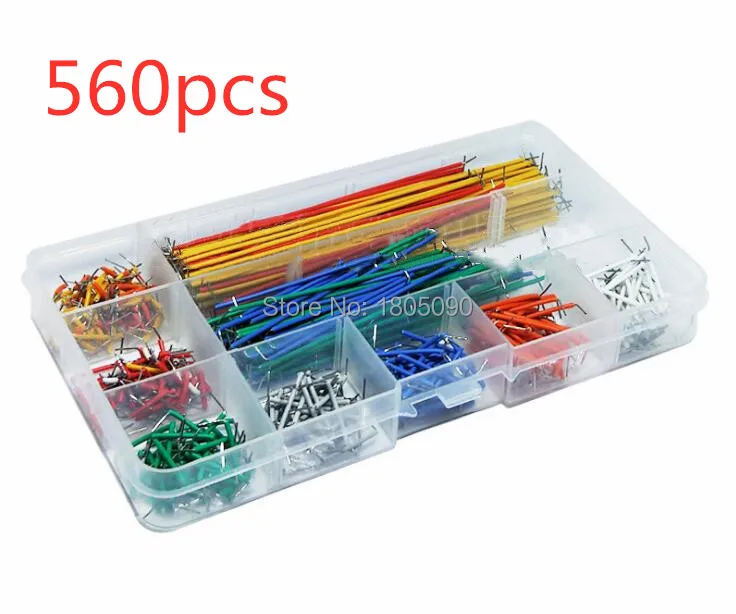 

560pcs/box Bread Jumping Line 14 kinds Length 560pcs High Quality Jumping Line Breadboard Special Line Breadboard Jumping Line