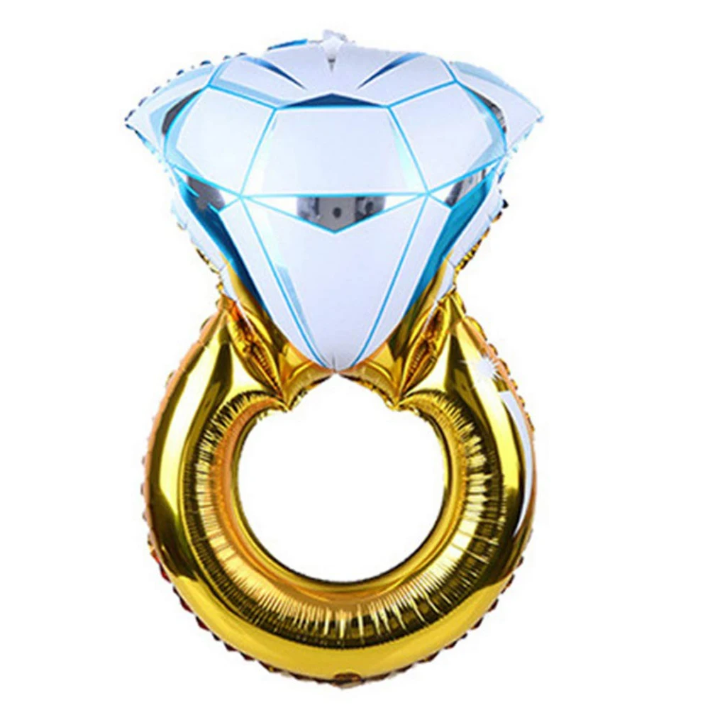 

Diamond Ring Balloon Funny Proposal Ring Floating Party Balloon Decorative Aluminum Foil Balloon Colorful