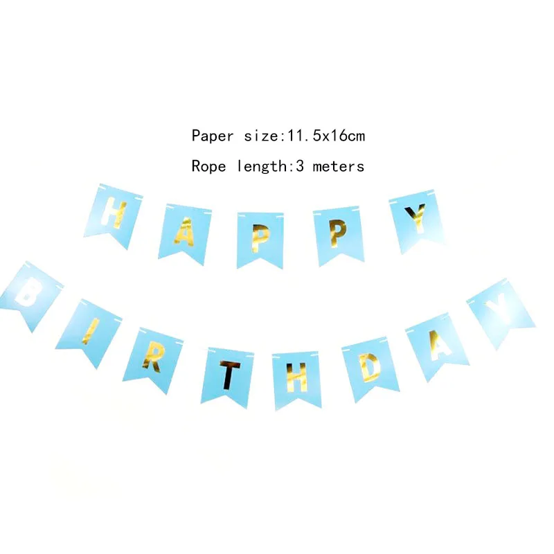 Banner HBD blue(S) 17 шт. фольгированные шары Микки, воздушные шары в горошек с цифрами, шары с днем рождения, украшения для вечеринки, Детские Шаровые шары с буквами на день рождения - Цвет: Banner HBD blue(S)