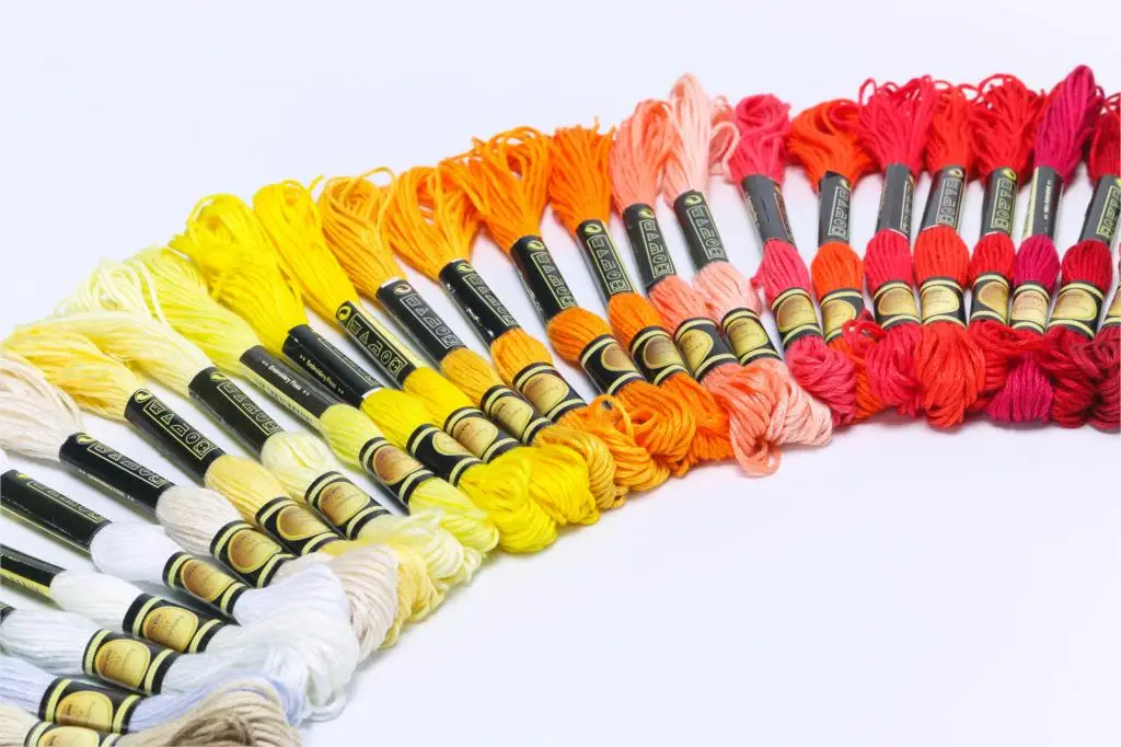 

Cross Stitch threads The two label cxc Style 10PCS Cross Stitch Cotton Embroidery Thread Floss Sewing Skeins Craft Colors 11-5