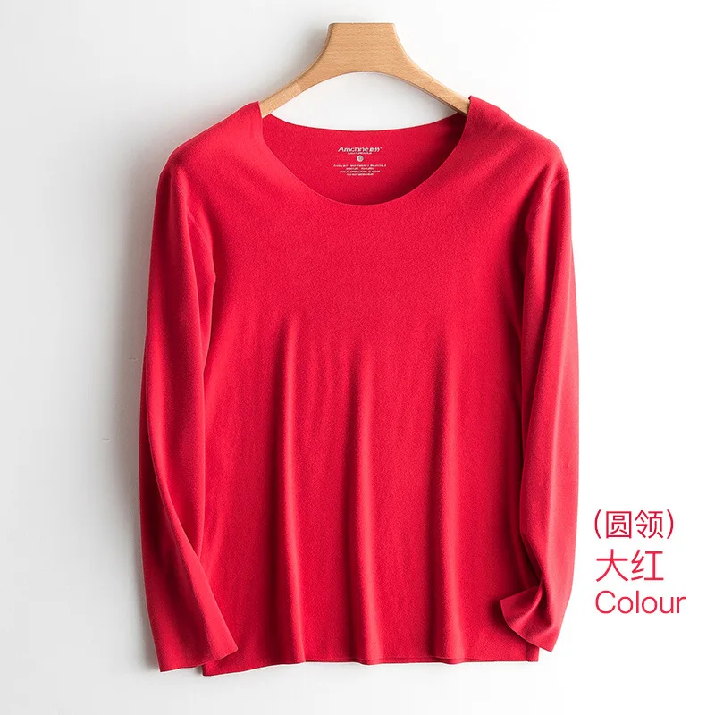 Мужские термобелье с длинными рукавами - Цвет: Round -Red