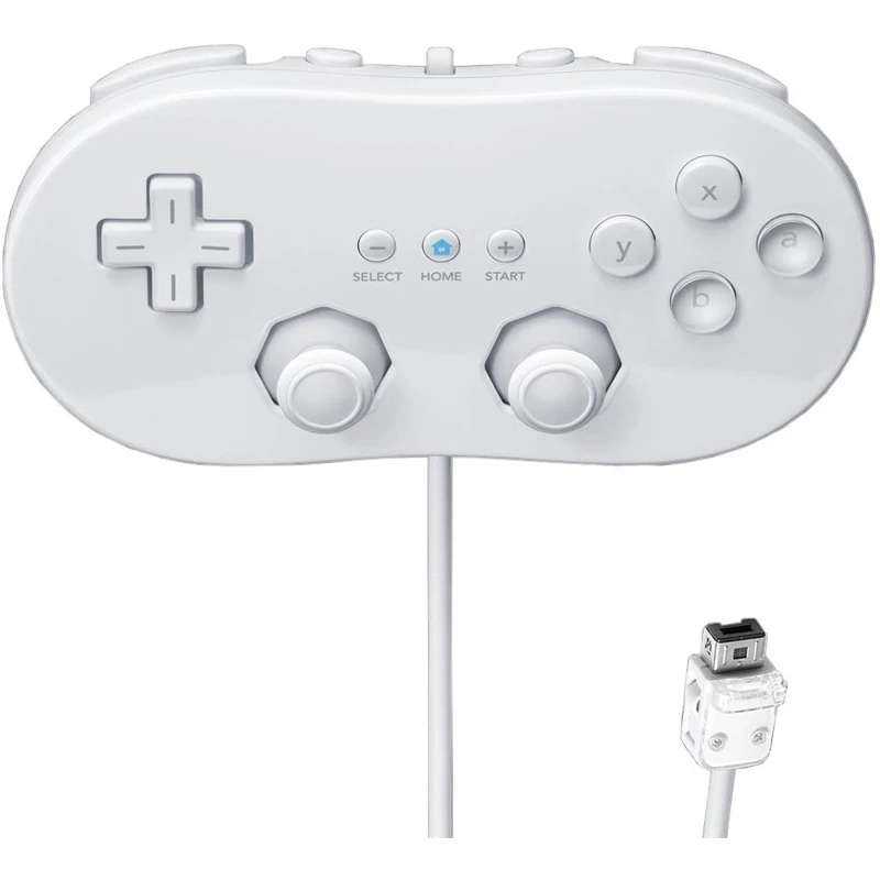 Для Wii Classic двойной аналоговый проводной контроллер для Nintendo Пульт