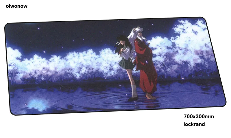 Inuyasha коврик для мыши модный компьютерный геймерский коврик для мыши 70x30 см подмышка подарок на Хэллоуин Коврик Для Мыши Эргономичный гаджет офисный стол коврики