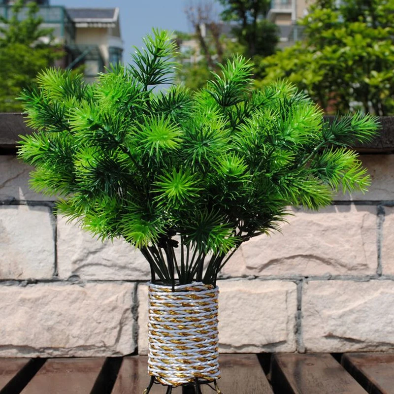 Artier Artificial Flower Plastic Green Small Pine Milan Grass Tree AD0207 | Дом и сад