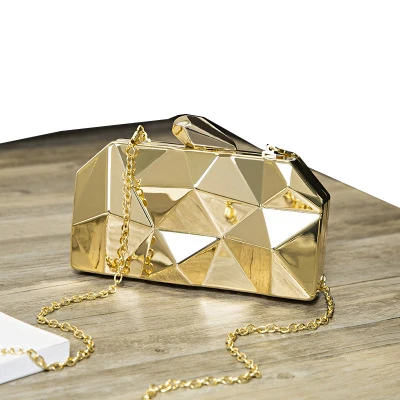 gold Европейская модная сумка, лазерная Светоотражающая женская маленькая сумка, Женский кошелек для ночного клуба, сумка на плечо, вечерняя сумка-клатч - Цвет: gold