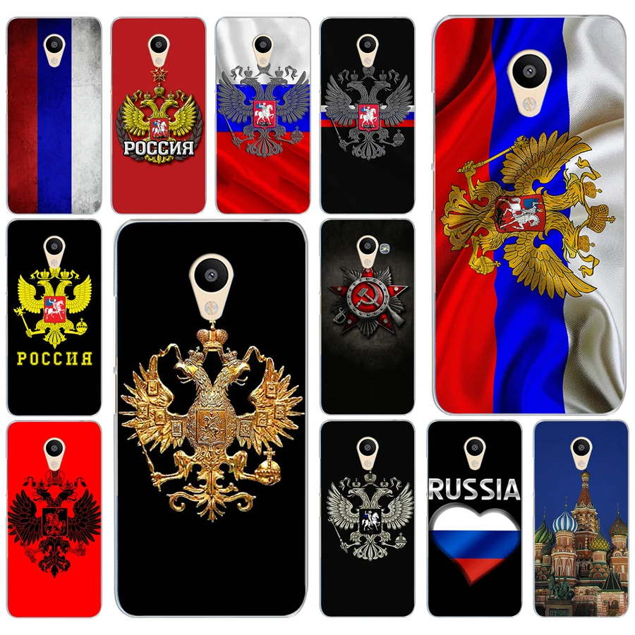 

249AD Russian flag national emblem Hard Transparent Cover Case for Meizu M2 M3S M3 M3S M5S Mini M3 note M5 M6 M6 note U10 U20