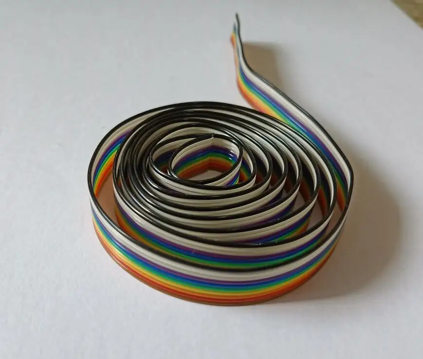 1,27 мм 10/14/16/20/26/34/40/50Pin цвет dupont параллельный плоский кабель провод 5 м/1 лот