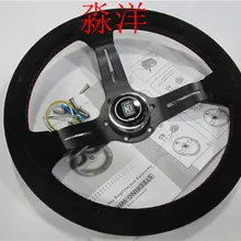 ND модифицированный руль, замшевый кожаный руль, автомобильный гоночный руль 330 мм