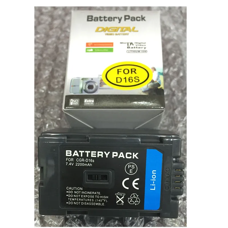 

CGR-D16S CGR D16S CGR-D220 lithium batteries VW-VBD23 Digital camera Battery D16S For Panasonic AG-DVC7 DVC15 AG-DVX100 DVX1000