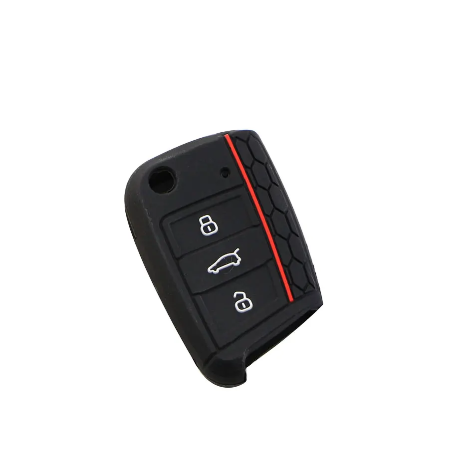 Силиконовый чехол для ключей Carmilla защитный VW Polo 2016 Golf 7 MK7 Skoda Octavia Combi A7 SEAT Leon Ibiza